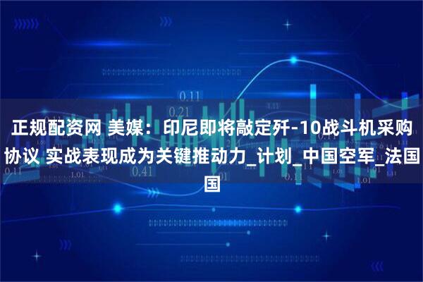 正规配资网 美媒：印尼即将敲定歼-10战斗机采购协议 实战表现成为关键推动力_计划_中国空军_法国